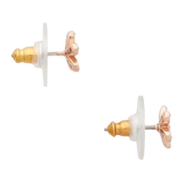 KATE SPADE • Rose Gold Gleaming Gardenia Flower Earrings - Picture 3 of 4